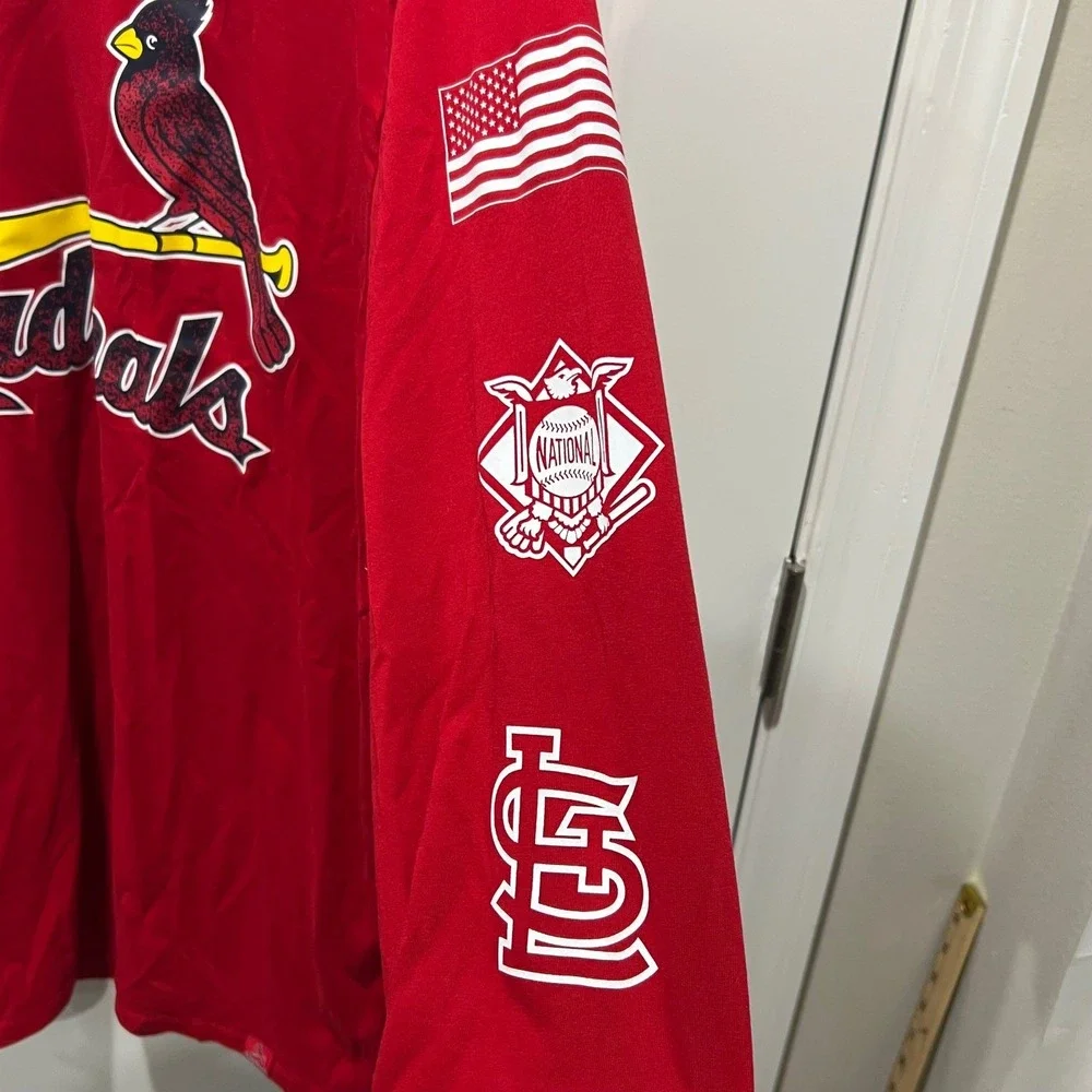 Nike Mens Long Sleeve Shirt St Louis‎ Cardinals Dri-FIT Red XL